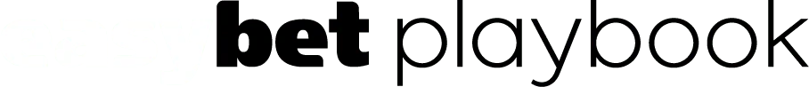 The image shows the "bet playbook" logo in black text on a white background, representing Easybet South Africa's comprehensive guide for online sports betting enthusiasts.
